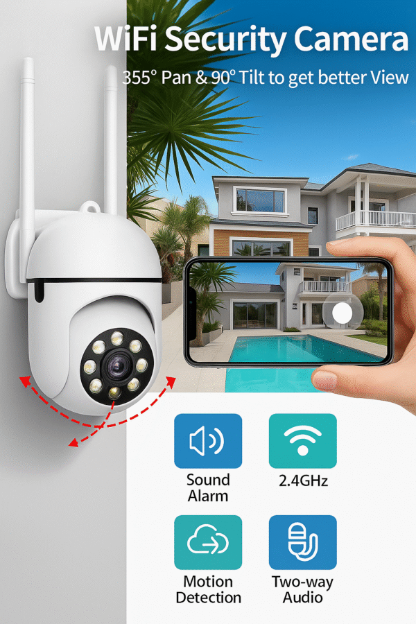 Camaras de seguridad IP Pro 1080p (360°)