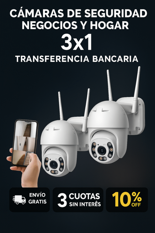 Camaras de seguridad IP Pro 1080p (360°)